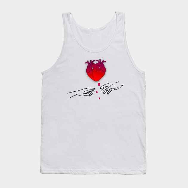 Reaching Out To You Tank Top by BoneArtPetite